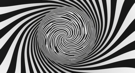 Abstract Optical Illusion Vortex Swirl Effect