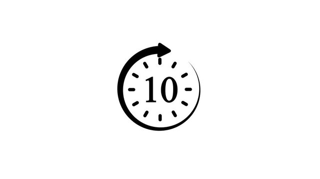 20 second countdown timer animation .20 seconds stopwatch icon animation, Thirty second countdown timer icon with circular arrow animation . representing stopwatch, quick timing icon animation .