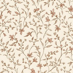 Fototapeta premium Elegant floral pattern design for wallpapers and fabrics