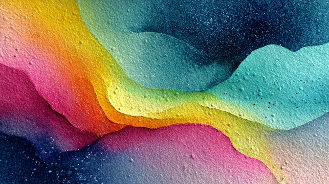 Artistic image of swirling ink and watercolor blending on textured paper, creating soft gradients, abstract shapes, and vivid color transitions for fine art backgrounds.
