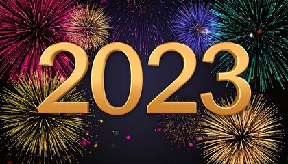Happy New Year 2023 fireworks