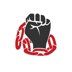 bracelet fist abstract logo modern style