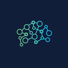 brain abstract logo modern style