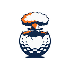 golf bomb abstract logo modern style