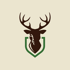 hunting abstract logo modern style