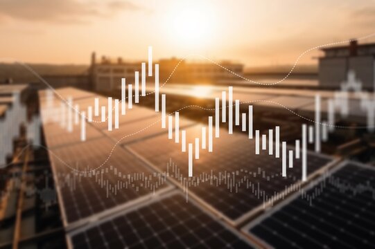Increase in electricity prices. Green energy concept