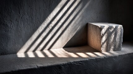 Abstract product display shadow