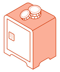 Safe for storing money