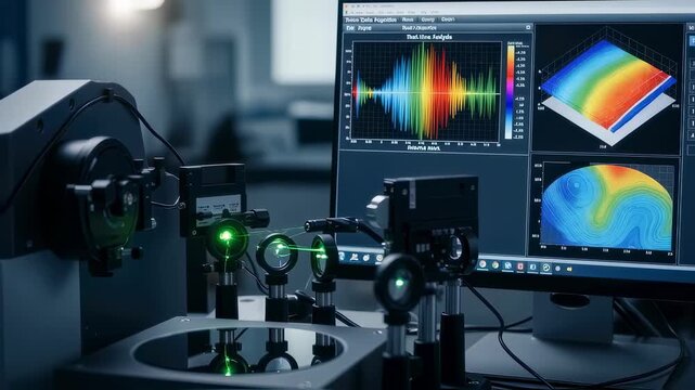 Electronically controlled interferometer system with computer interface for realtime mirror surface data acquisition.
