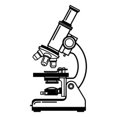 This a vector Microscope icon/LOGO, which is used on any Scientific work or any Branded T-shirts or Sports Jersey or Tank top logo etc.