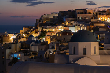 oia village santorini greece during summer