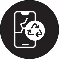 smartphone glyph icon