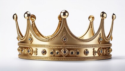 realistic photograph crown design isolate on white background for di cut