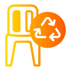 chair gradient icon
