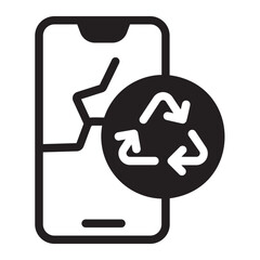 smartphone glyph icon