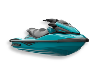 A jet ski isolated on transparent background 