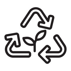reuse line icon