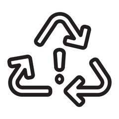 recycle line icon