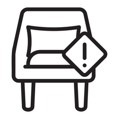 sofa line icon