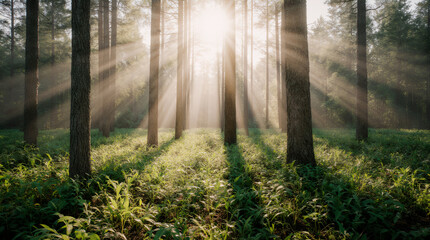 Photorealistic Forest Landscape for Nature Marketing