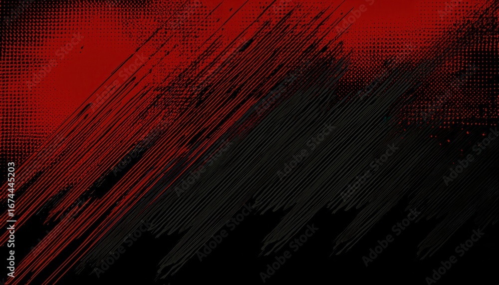 Aufkleber dramatic red diagonal speed line texture with halftone comic pattern for dynamic background or inten