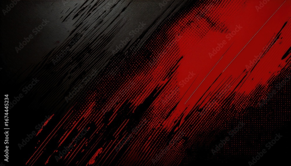 Aufkleber dramatic red diagonal speed line texture with halftone comic pattern for dynamic background or inten