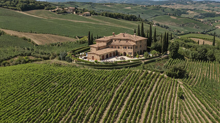 Vineyard Estates Rolling hills, exclusive wineries, and medieval villas