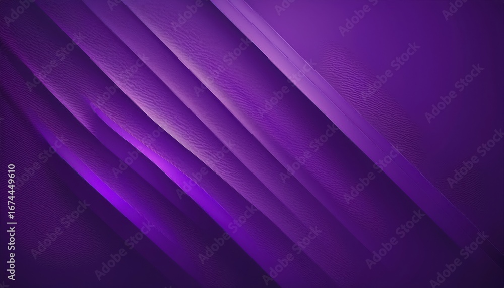 Aufkleber luxurious deep purple diagonal abstract texture with glossy layered folds and subtle gradients for m
