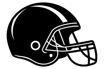 Fototapeta premium A 3D vector illustration of an American football helmet isolated on a white background, featuring red and blue details