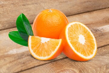 Tasty fresh ripe juicy mandarin fruits