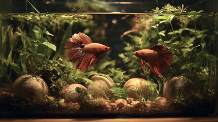 Obraz premium fish pond in the garden