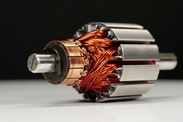 Rotor of electric motor from small household appliance