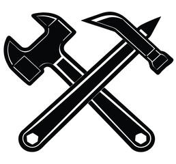 A versatile set of hand tools, including a wrench, screwdriver, and hammer, for various repair and construction work