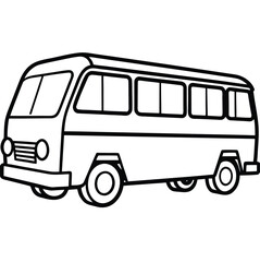 Retro red London bus toy vector illustration with isolated old coach on the road