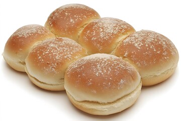 Six Soft Dinner Rolls, Freshly Baked Bread, Golden Crust