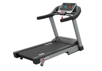Isolated treadmill exercise machine, fitness trainer for indoor workout at home gym