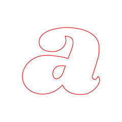 alphabet letters of a