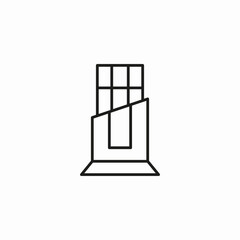 chocolate bar unwrapped icon sign vector