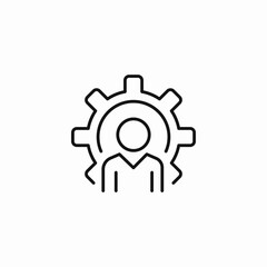 user profile management icon sign vector