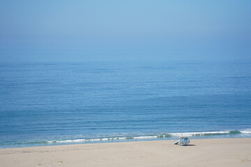 lifeguard at the beach and sea