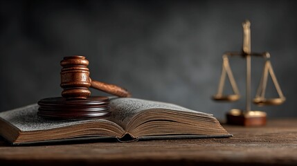 Legal book placed on pedestal symbolizing importance of justice, law education elevation, knowledge authority, and law representation for academic or professional design