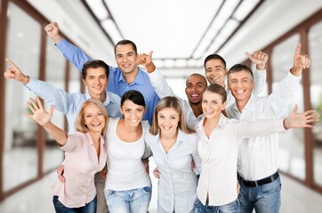 Obraz premium Group of business people company employees
