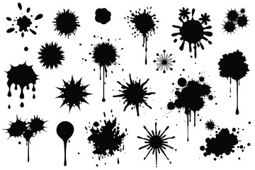 set of ink blots