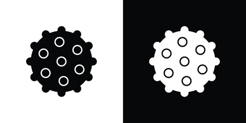 Massage ball icon. filled flat sign for mobile concept and web