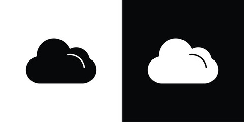 Cloud icon. filled flat sign for mobile concept and web