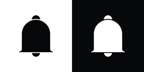 Bell icon. filled flat sign for mobile concept and web