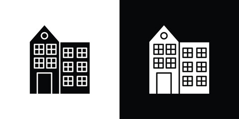 Amsterdam icon. filled flat sign for mobile concept and web