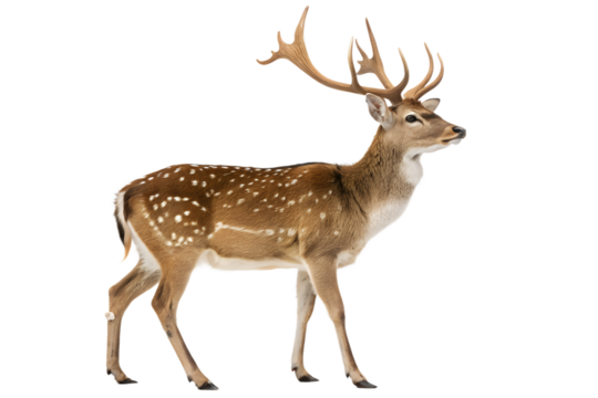 Majestic Axis Deer Buck A Stunning Profile of Nature's Elegance