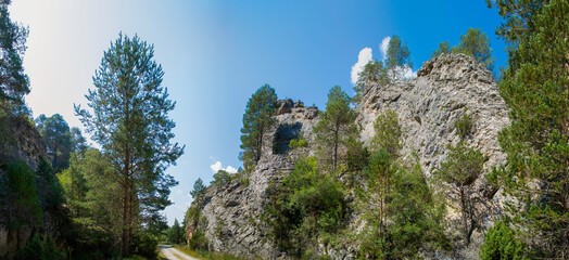 Panorámica del paisaje del paraje de San Blas en Cuenca