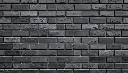 Obraz premium Dark gray brick wall texture